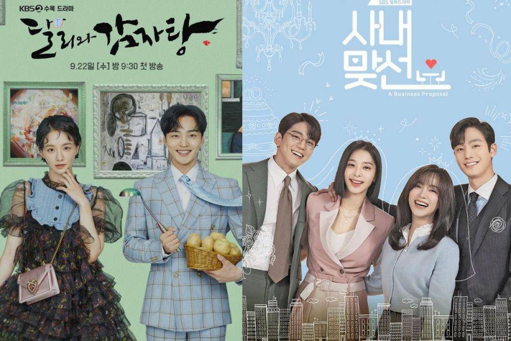 poster drama Dali and Cocky Prince dan Business Proposal (program.kbs.co.kr | programs.sbs.co.kr)