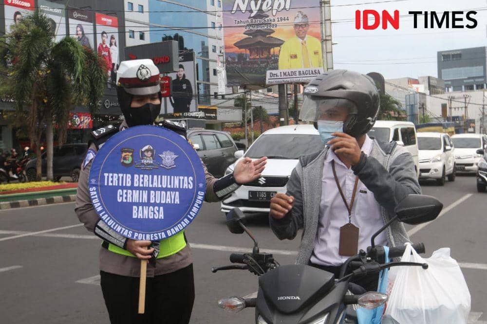Ops Keselamatan Krakatau, Polda Lampung Bubarkan Kerumunan 558 Titik
