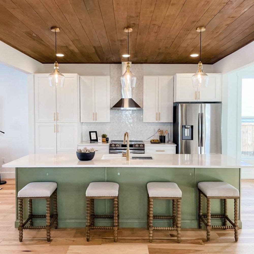 Ide desain kitchen island (instagram.com/nestedspaces)