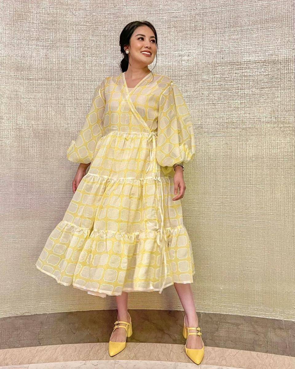 OOTD dress ala Nindy Ayunda (instagram.com/nindyayunda)