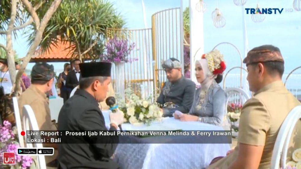 Pernikahan Venna Melinda dan Ferry Irawan 7/3/2022 (dok. Trans TV)
