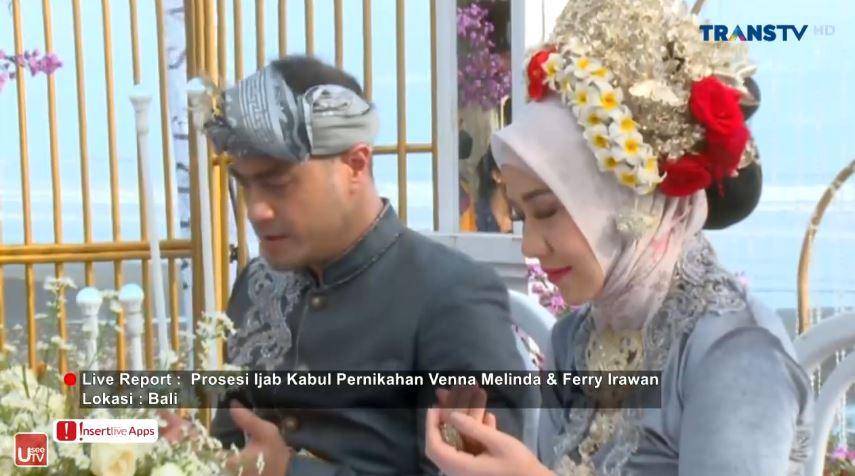 Pernikahan Venna Melinda dan Ferry Irawan 7/3/2022 (dok. Trans TV)