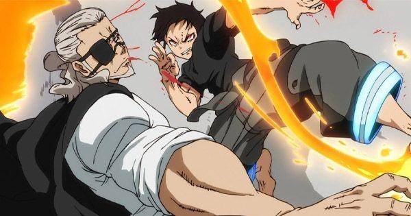 Shinra vs Leonard ( Dok. David Production / Fire Force )