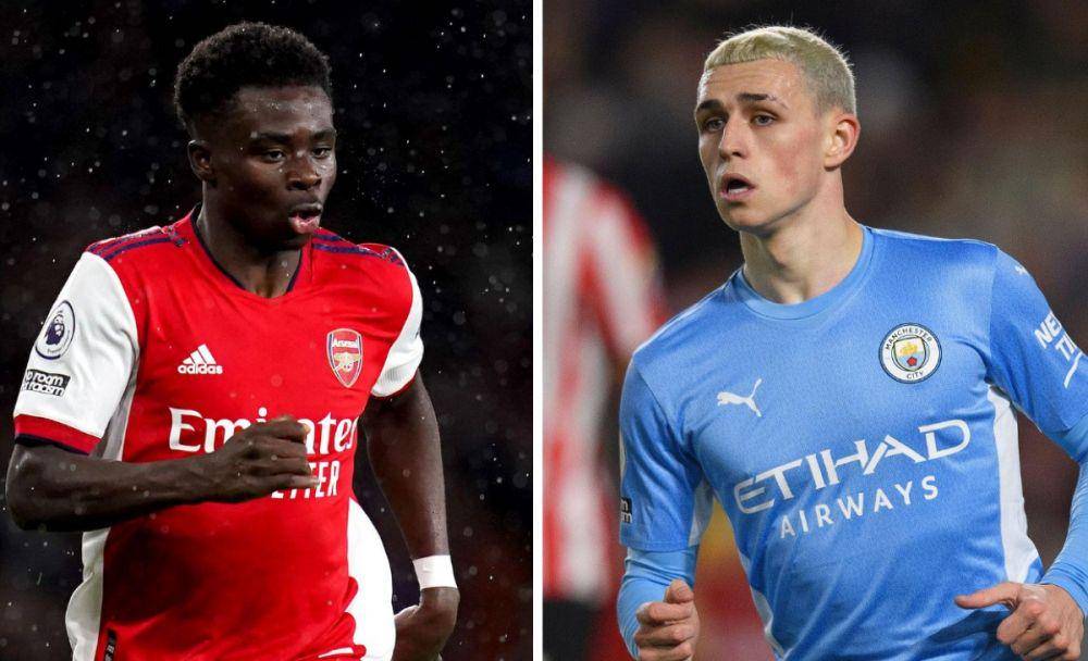 Bukayo Saka dan Phil Foden (caughtoffside.com)