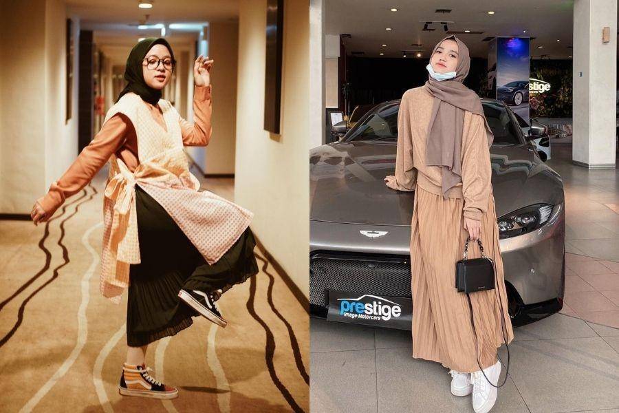 Adu gaya Wirda Mansur vs. Nissa Sabyan. (instagram.com/wirda_mansur / instagram.com/nissa_sabyan)
