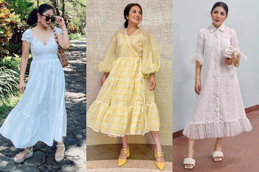 OOTD dress ala Nindy Ayunda (instagram.com/nindyayunda)