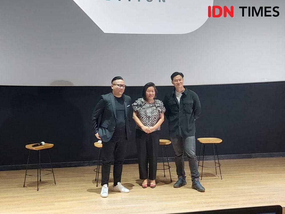 Patrick Effendy, Dien Tirro Buwono, dan Aoura Chandra 1ID Audition, pada Senin (7/3/2022). (IDN Times/Erfah Nanda)