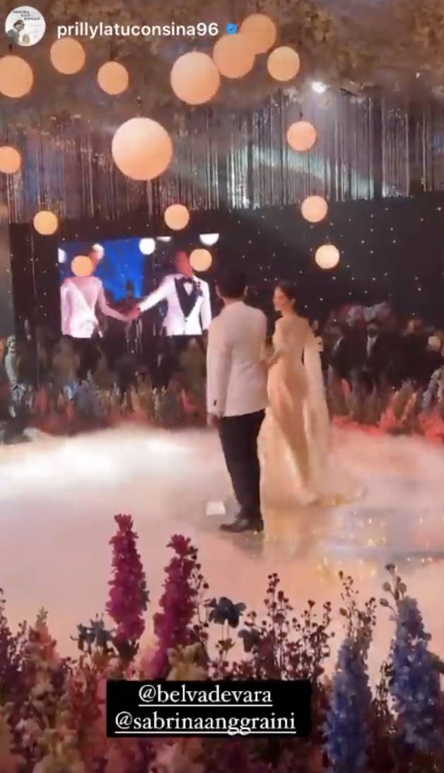 deretan artis yang hadir ke resepsi Belva dan Sabrina (instagram.com/belvadevara)