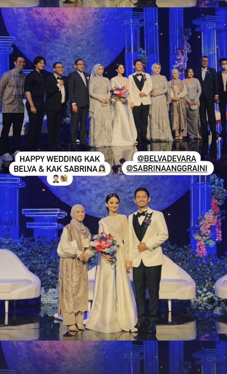 deretan artis yang hadir ke resepsi Belva dan Sabrina (instagram.com/belvadevara)