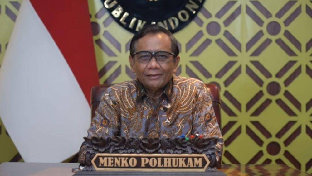 Menteri Koordinator bidang politik, hukum dan keamanan, Mahfud MD (Tangkapan layar YouTube Kemenko Polhukam)