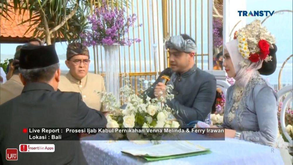 Pernikahan Venna Melinda dan Ferry Irawan 7/3/2022 (dok. Trans TV)