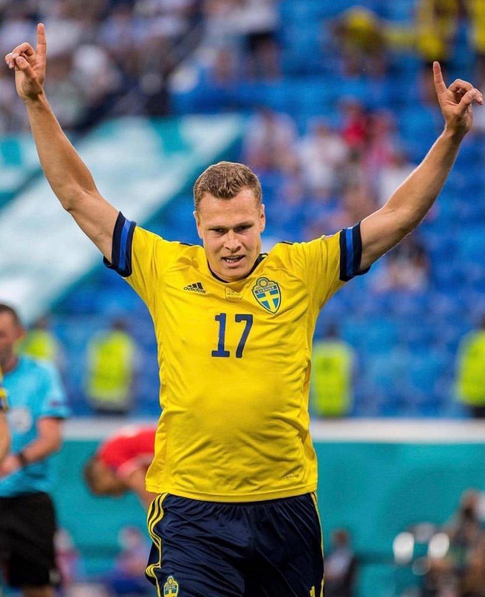 Victor Claesson saat membela timnas Swedia. (instagram.com/svenskalandslagetfotboll)