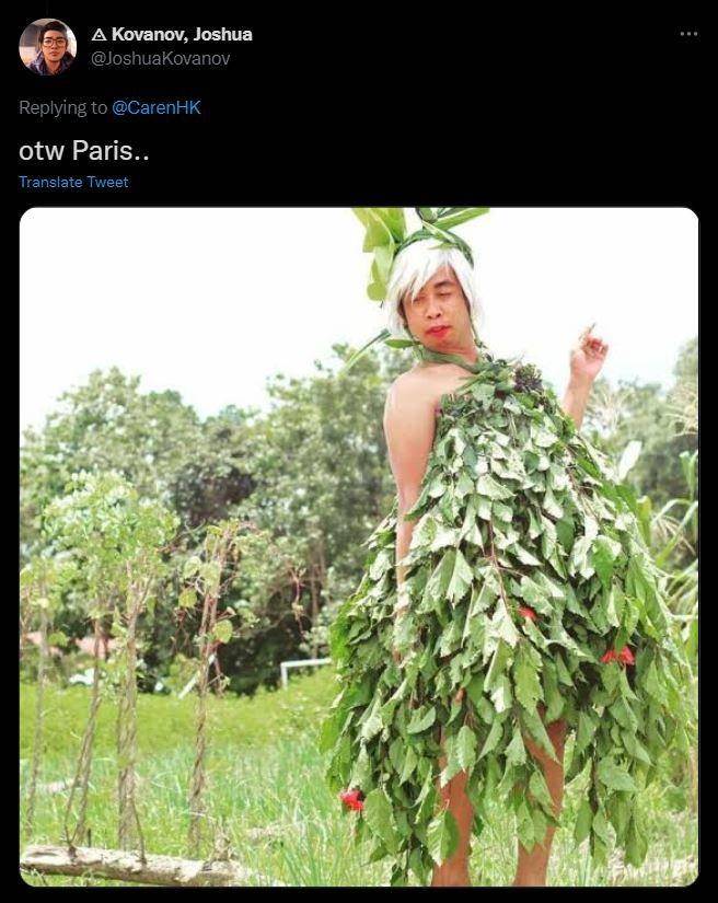 potret pelesetan Paris Fashion Week (twitter.com/joshuakovanov)