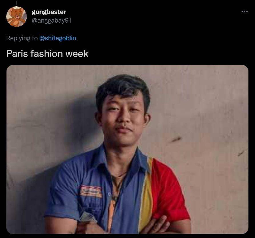 potret pelesetan Paris Fashion Week (twitter.com/anggabay91)