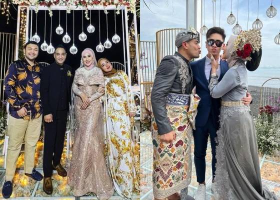 Gaya Tamu Undangan dan Keluarga Pria di Acara Akad hibgga Resepsi Pernikahan Venna Melinda dan Ferry Irawan (Instagram.com/devita_rusdy | Instagram.com/athallanaufal7)