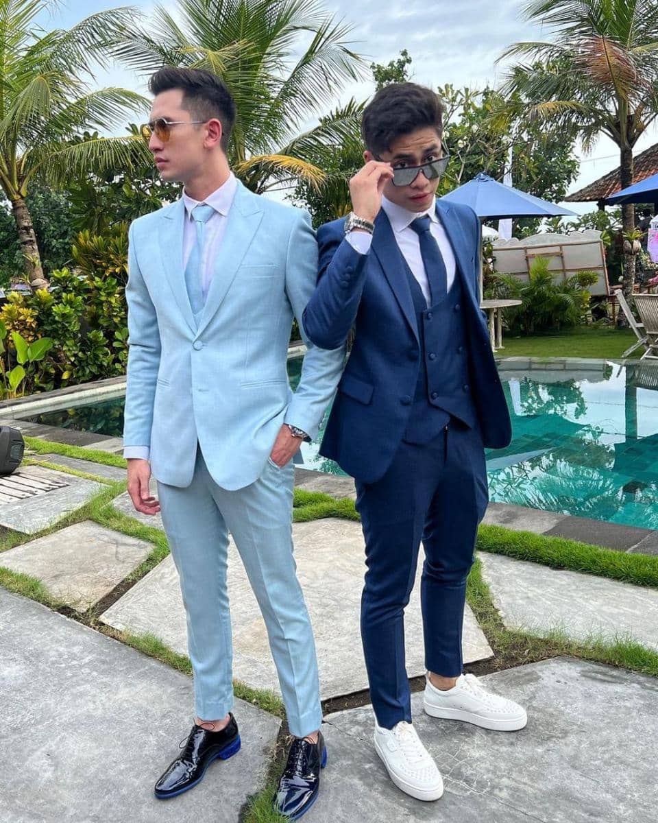 potret Verrell Bramasta-Athalla Naufal bareng sahabat di pernikahan sang mama (instagram.com/bramastavrl