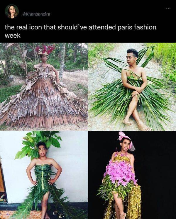 potret pelesetan Paris Fashion Week (twitter.com/khansaneira)