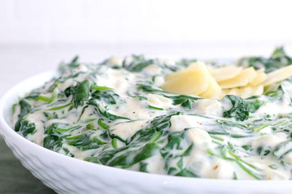 creamed spinach (dinnerthendessert.com)