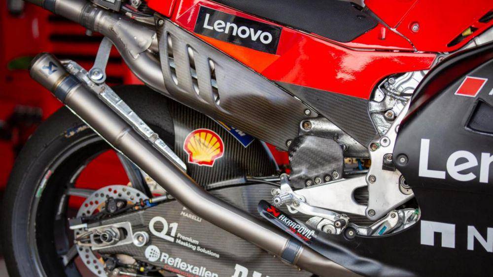 bagian belakang motor Desmosedici yang dipakai Francesco Bagnaia (motogp.com)