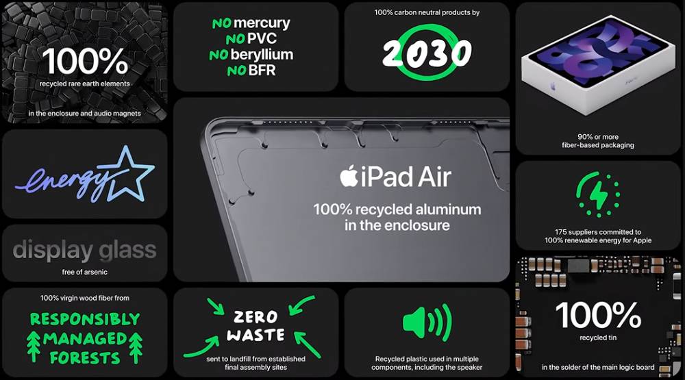iPad air 5 yang ramah lingkungan (youtube.com/Apple)