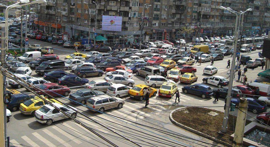 ilustrasi macet di Bucharest (romaniajournal.ro)