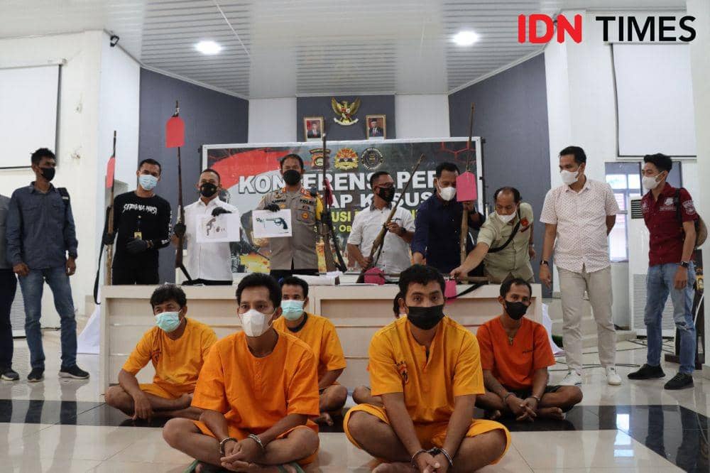 Alasan Jaga Diri, Polres Muba Amankan 9 Orang Pemilik Senpi Ilegal