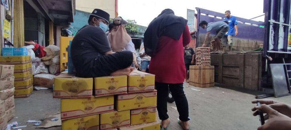 Minyak goreng yang baru didatangkan habis (istimewa)