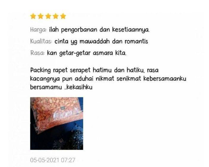curhat berkedok testimoni (twitter.com/txtdariolshop)