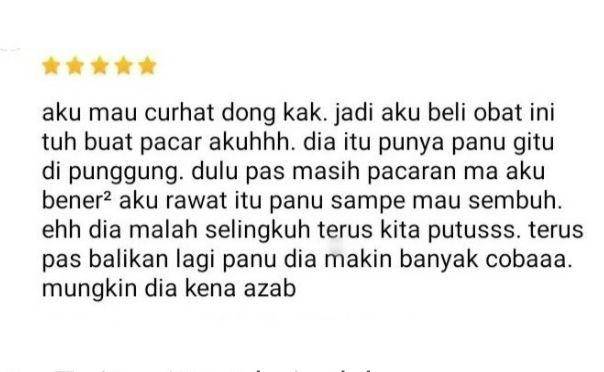 curhat berkedok testimoni (instagram.com/pesanlucuindonesia)