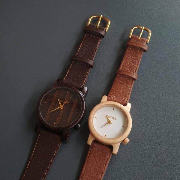 Jam tangan kayu Cocoa Watch (instagram.com/cocoa.watch)