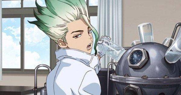 Senku sedang bereksperimen di sekolahnya ( Dok. TMS Entertaiment / Dr. Stone )