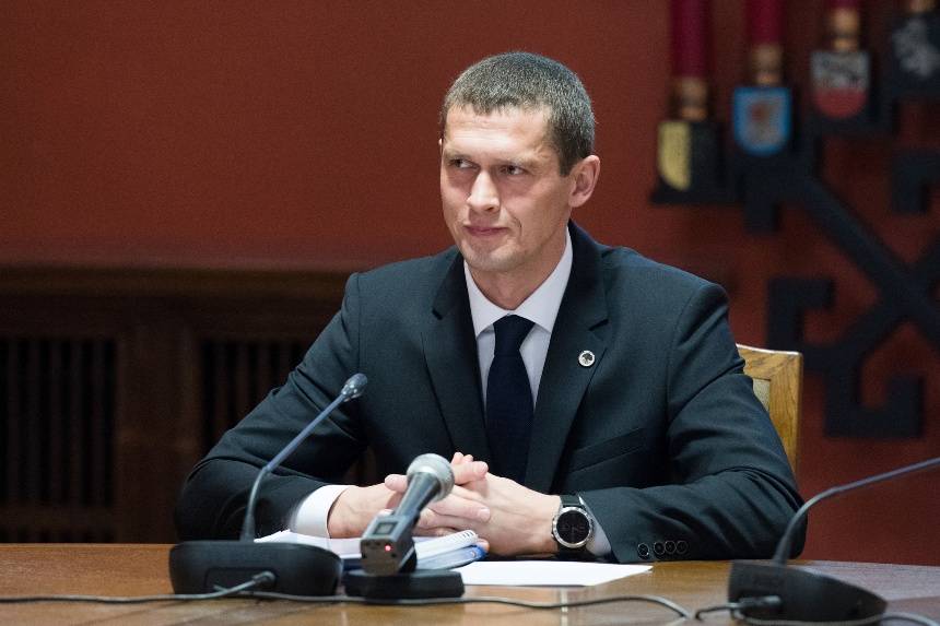 Anggota parlemen Latvia dari Partai New Conservatives, Juris Jurass. (twitter.com/RusenPress)