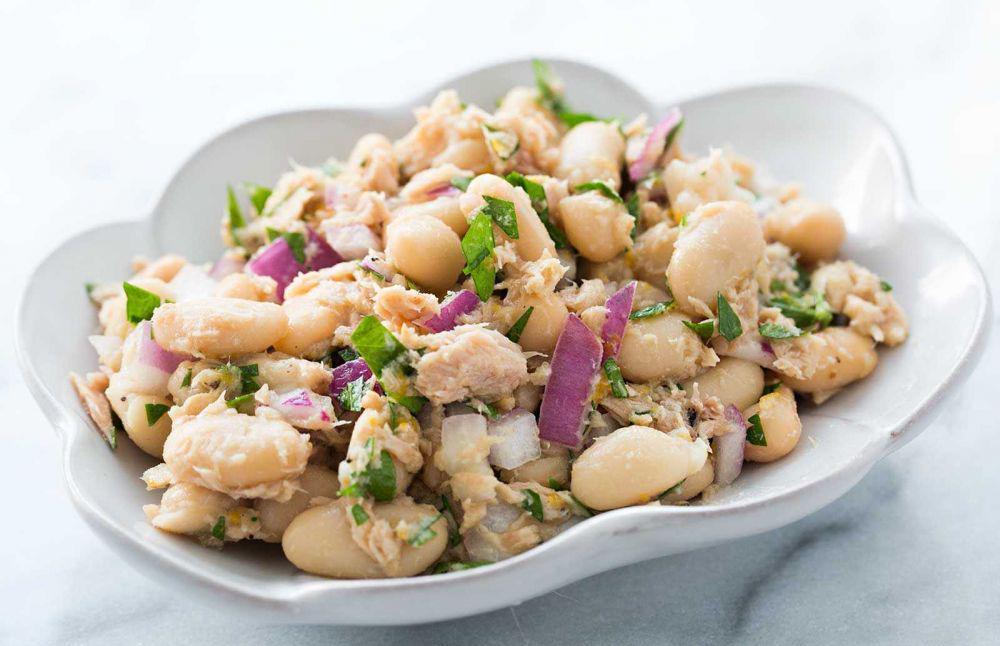 Resep Tuscan Beans with Tuna, Menu Diet Simpel dan Gurih