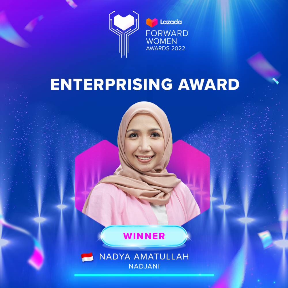 Pemenang Enterprising Award, Nadya Amatullah. (Dok. Lazada)