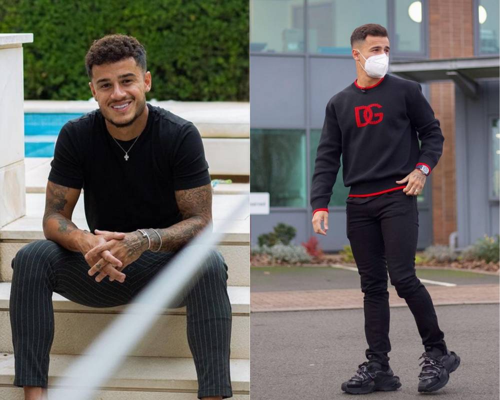 Outfit gaya kasual ala Philippe Coutinho (instagram.com/phil.coutinho)