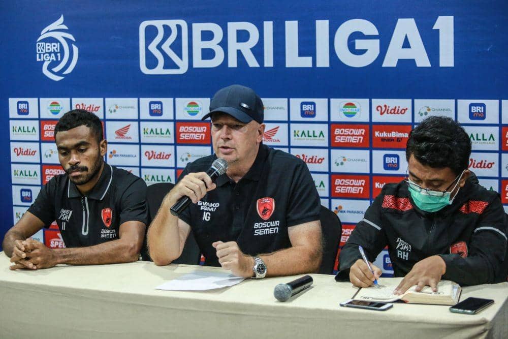 Lawan Persipura, Pelatih PSM Makassar Cemaskan Kebugaran Pemain