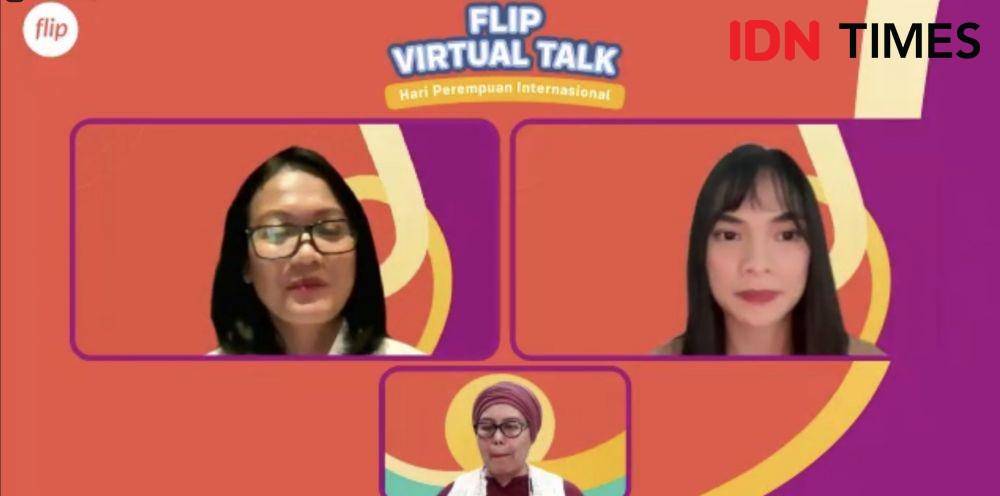 Flip Virtual Talk 'Pemimpin Perempuan di Industri Teknologi: Membangun Keragaman, Kesetaraan, dan Inklusi di Lingkungan Kerja'.  (8/3/22) (IDNTimes/Dina Fadillah Salma)