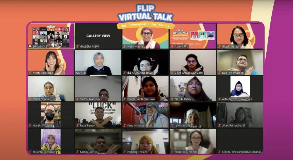 Flip Virtual Talk 'Pemimpin Perempuan di Industri Teknologi: Membangun Keragaman, Kesetaraan, dan Inklusi di Lingkungan Kerja'.  (youtube.com/flip)