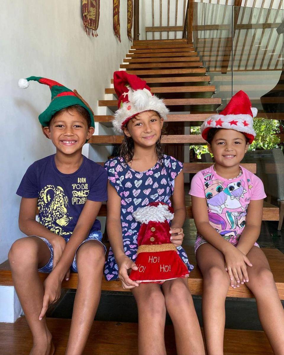 potret Ayanna Rose, Byron Benjamin, dan Tigerlily Grace Werner (instagram.com/indahkalalo)