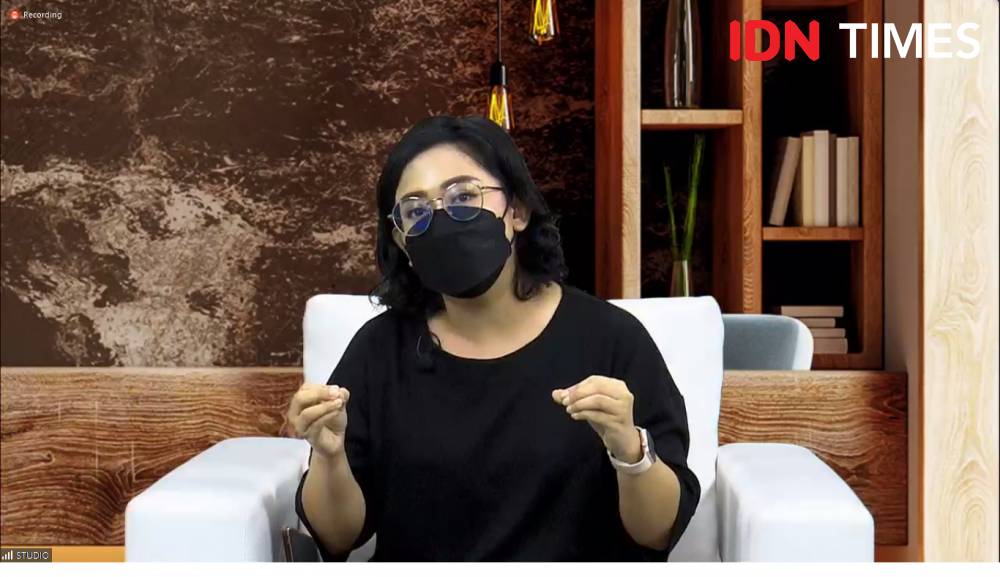 Indriani Widyasari, Country Manager Storytel Indonesia dalam peluncuran Storytel di Indonesia. 9 Maret 2022. (IDN Times/M. Tarmizi Murdianto)