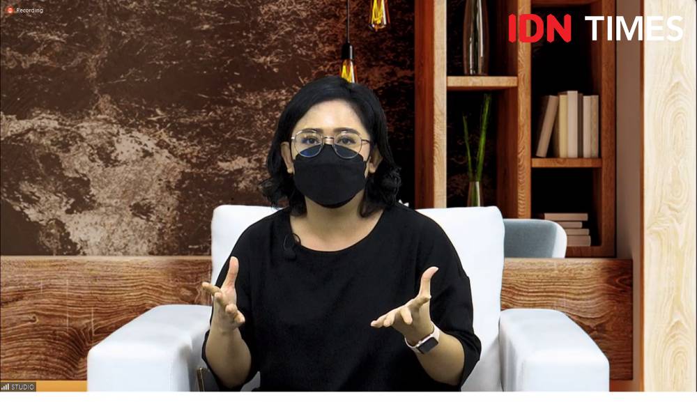 Indriani Widyasari, Country Manager Storytel Indonesia dalam peluncuran Storytel di Indonesia. 9 Maret 2022. (IDN Times/M. Tarmizi Murdianto)