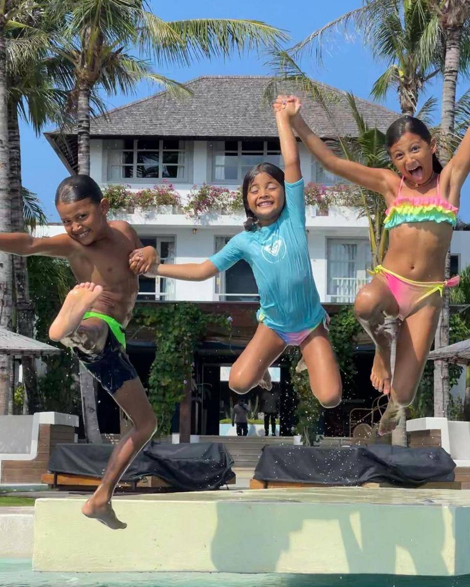 potret Ayanna Rose, Byron Benjamin, dan Tigerlily Grace Werner (instagram.com/indahkalalo)