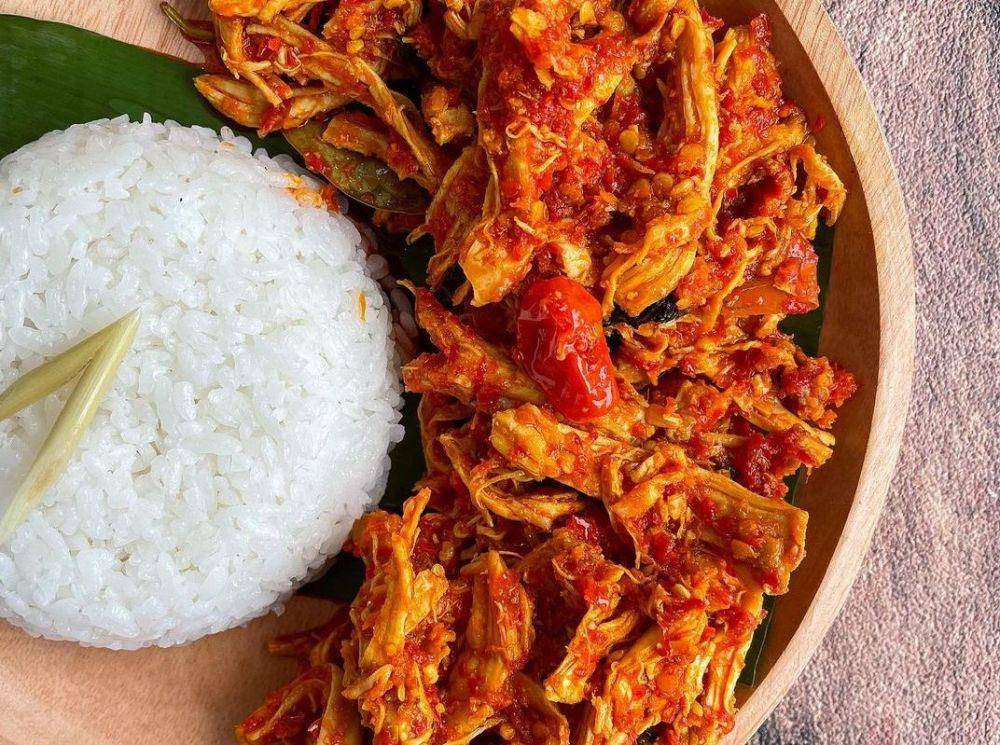 ilustrasi ayam suwir balado (instagram.com/abd.catering)