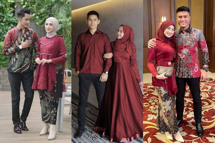 gaya kondangan couple merah (berbagai sumber)