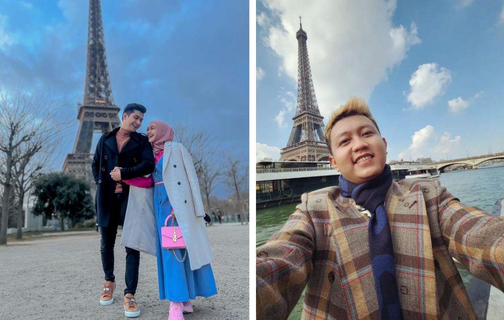 9 Potret Artis Indonesia di Depan Menara Eiffel, Seru Liburan ke Paris