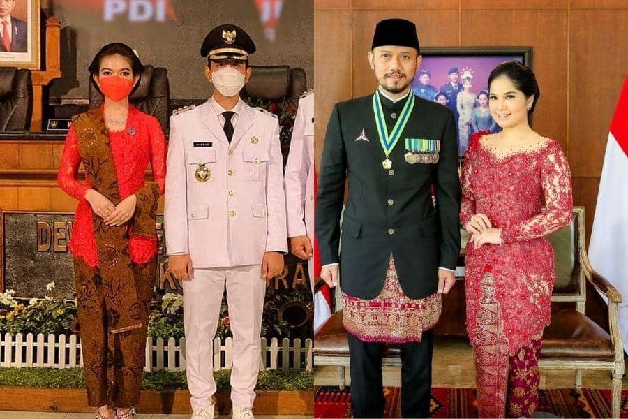 9 Adu Gaya Kebaya Selvi Ananda vs. Annisa Pohan, Duo Mantu Presiden!