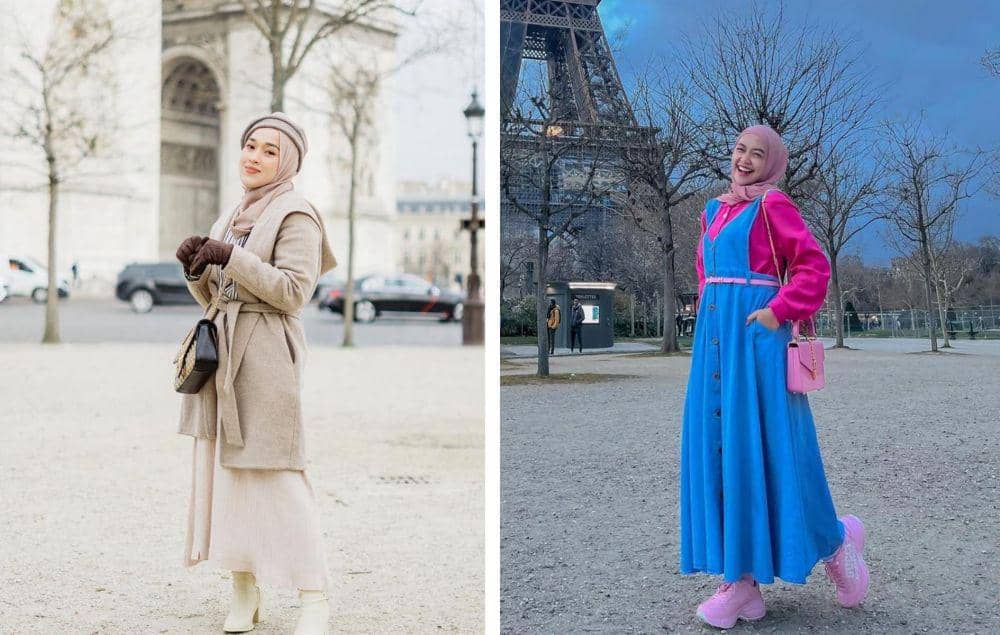 Liburan ke Paris, 9 Potret Kece ala Artis Berhijab
