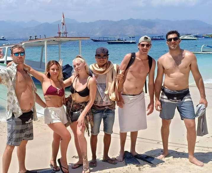 wisatawan asing di Gili Trawangan (instagram.com/nassco_08)