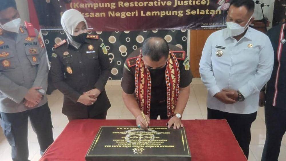 Keren! Lampung Kini Punya Kampung Restorative Justice di Lamsel