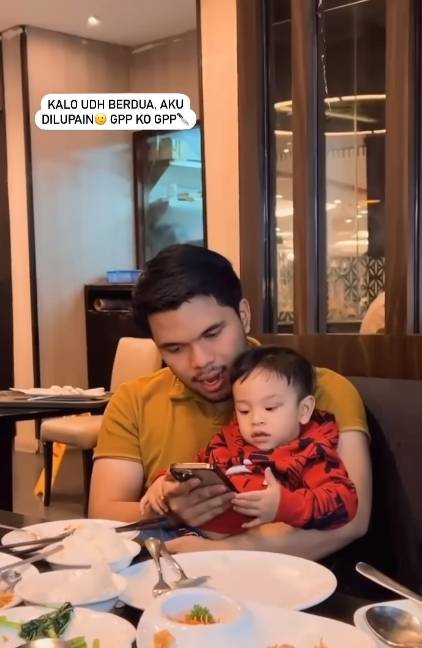 Thariq Halilintar momong Gala (instagram.com/galaasky.official)